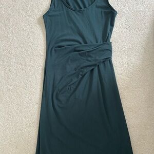 Theory Dark Green Midi Dress